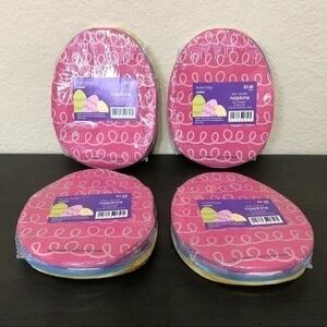 Easter Napkins 4 Packages Egg Shapes Pink Purple Blue Yellow Table Decor Party